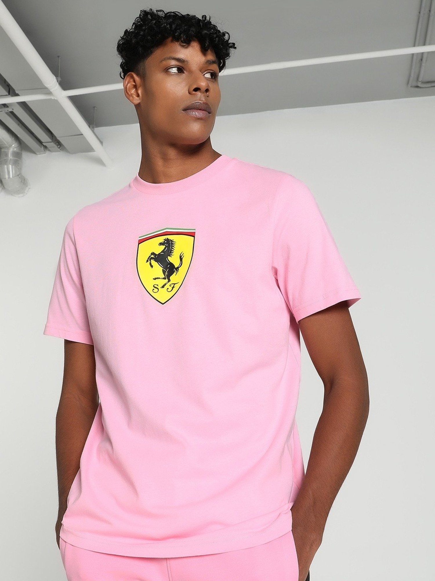 Pink sale puma shirt