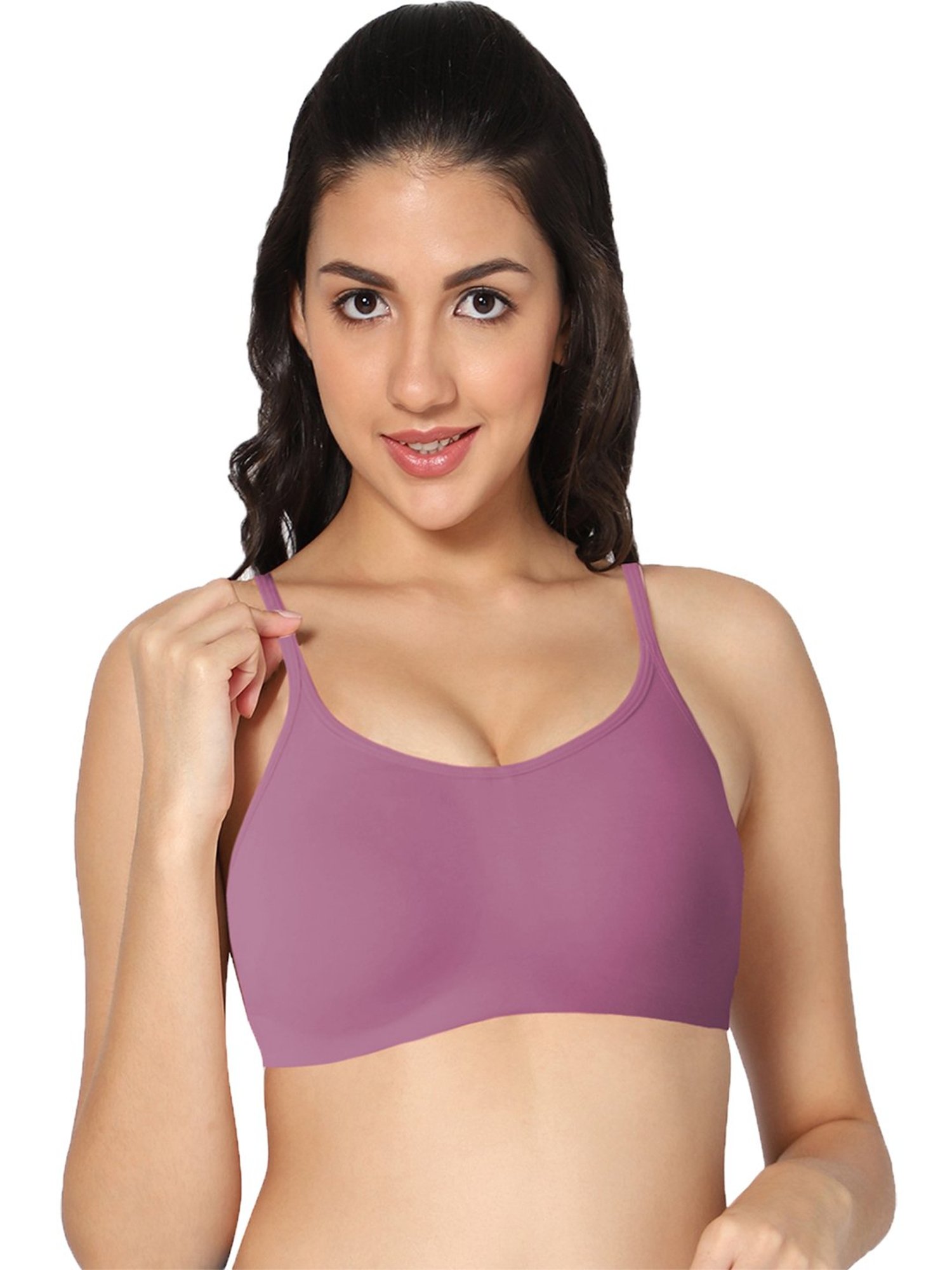 IN CARE Pink Half Coverage Non-Wired Push-Up Bra