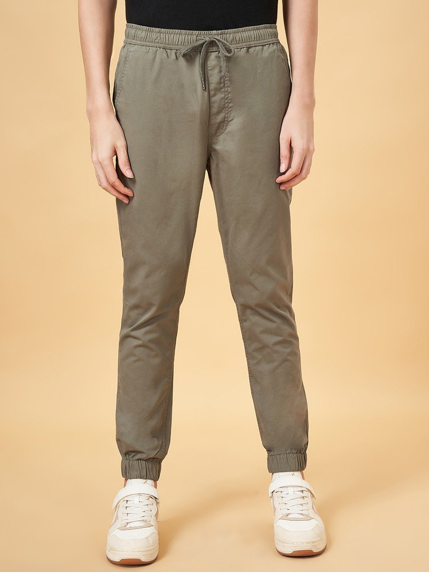 Buy Urban Ranger by Pantaloons Dark Grey Cotton Slim Fit Jogger Pants for  Mens Online @ Tata CLiQ