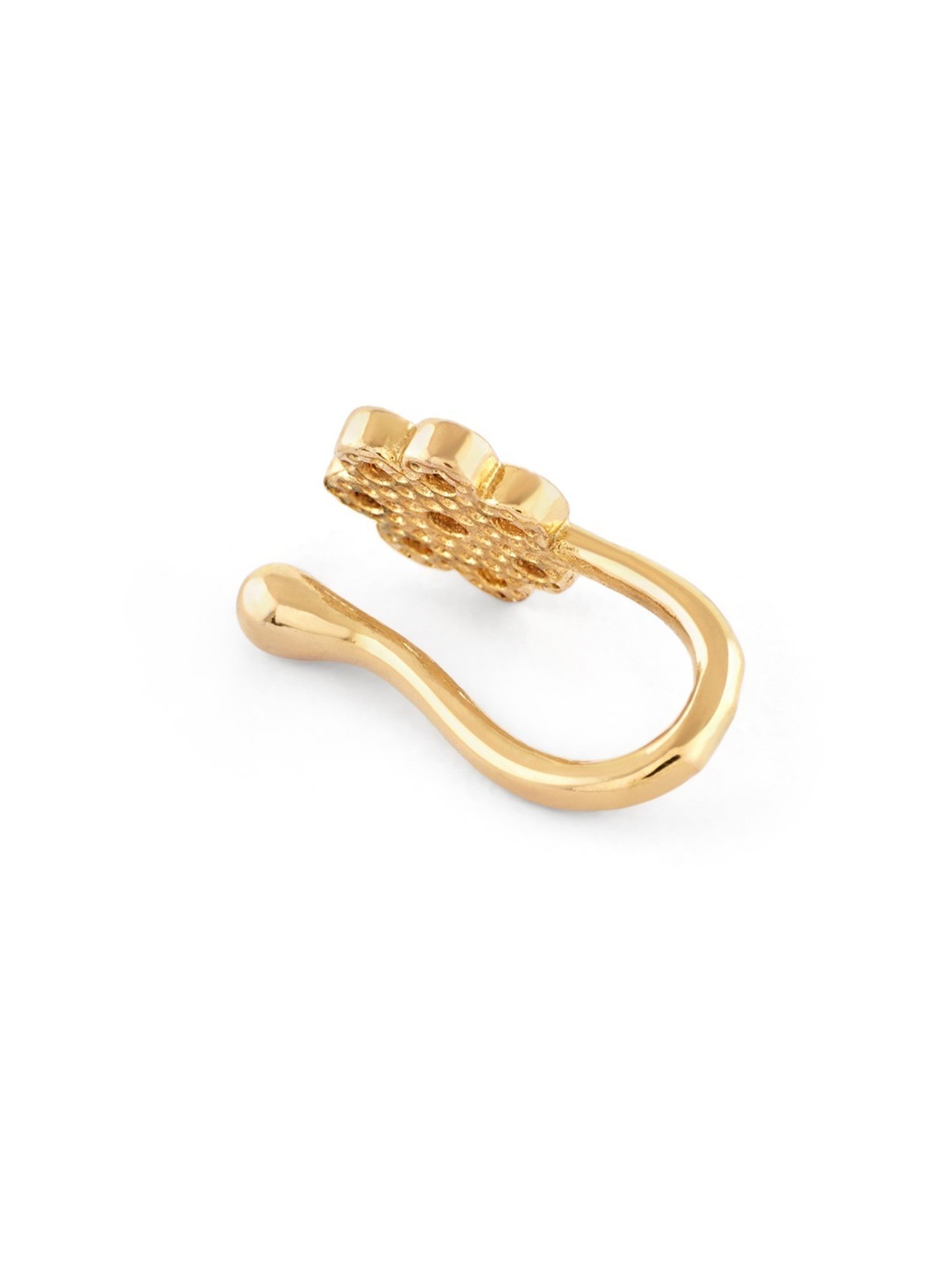 Buy Zaveri Pearls Flower Clip On Nose Pin-ZPFK17177 Online At Best