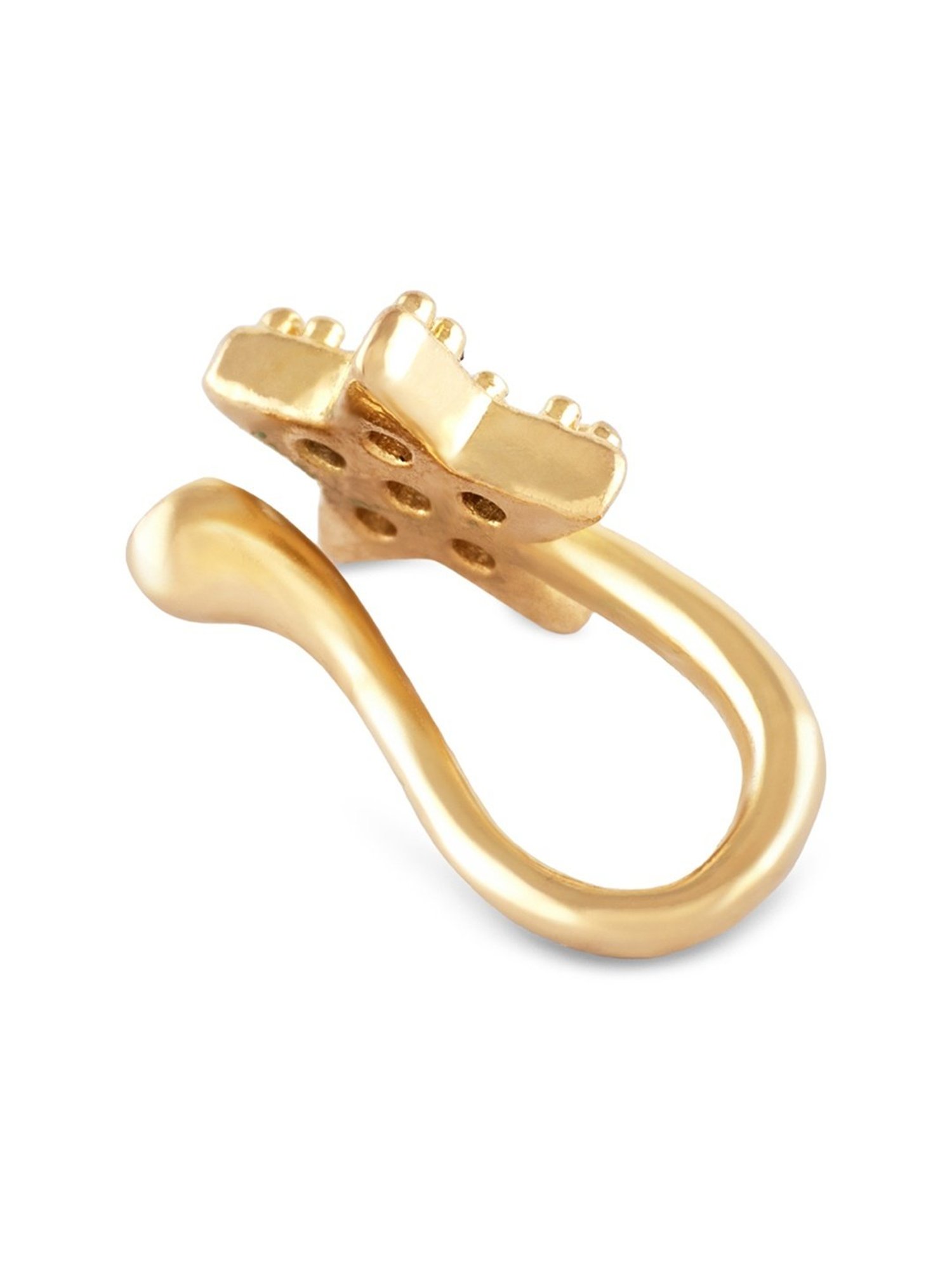 Buy Zaveri Pearls Star ClipOn Nose Pin-ZPFK17180 Online At Best