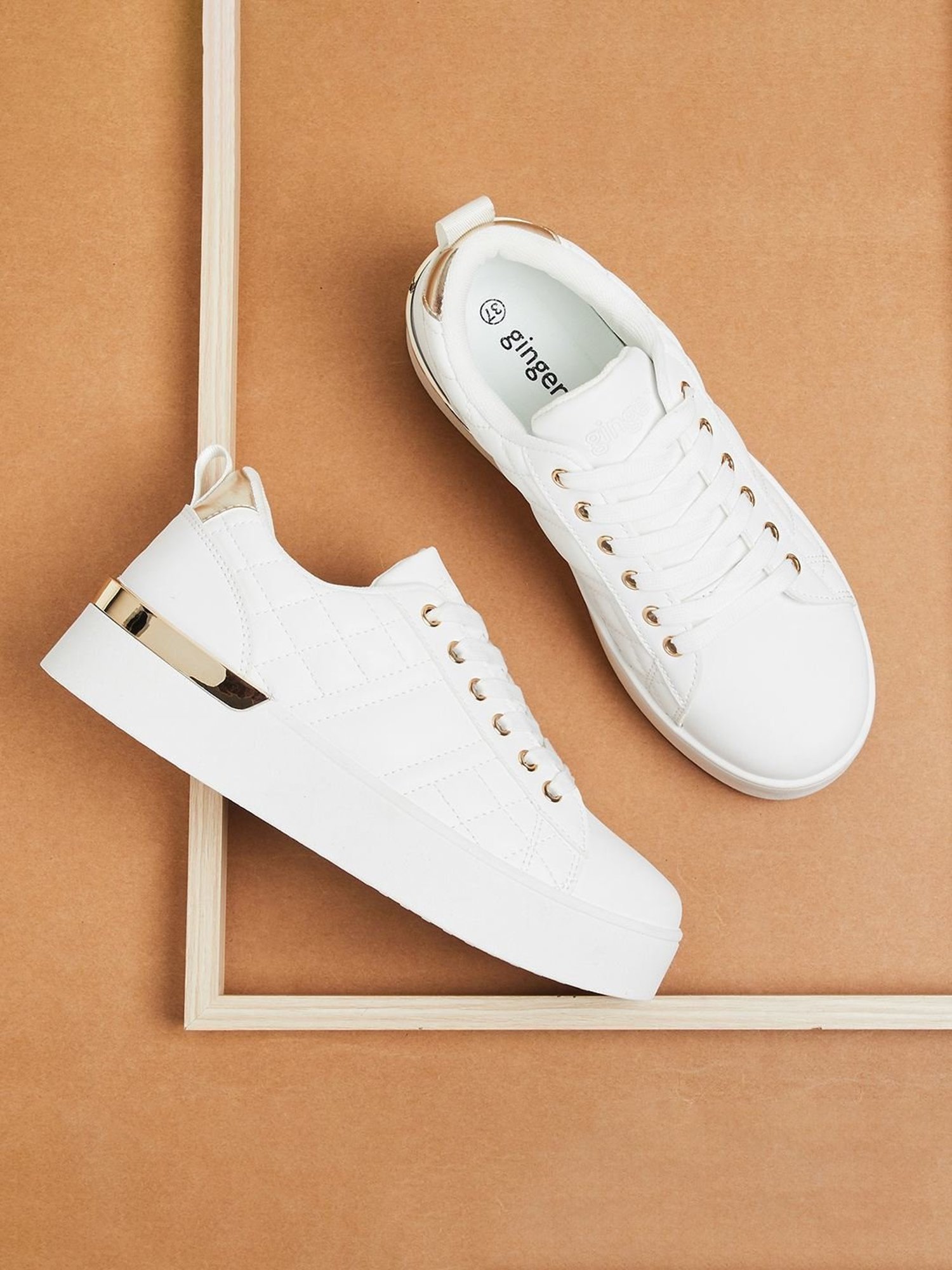 Buy Ginger by Lifestyle Women s White Sneakers for Women at Best Price Tata CLiQ