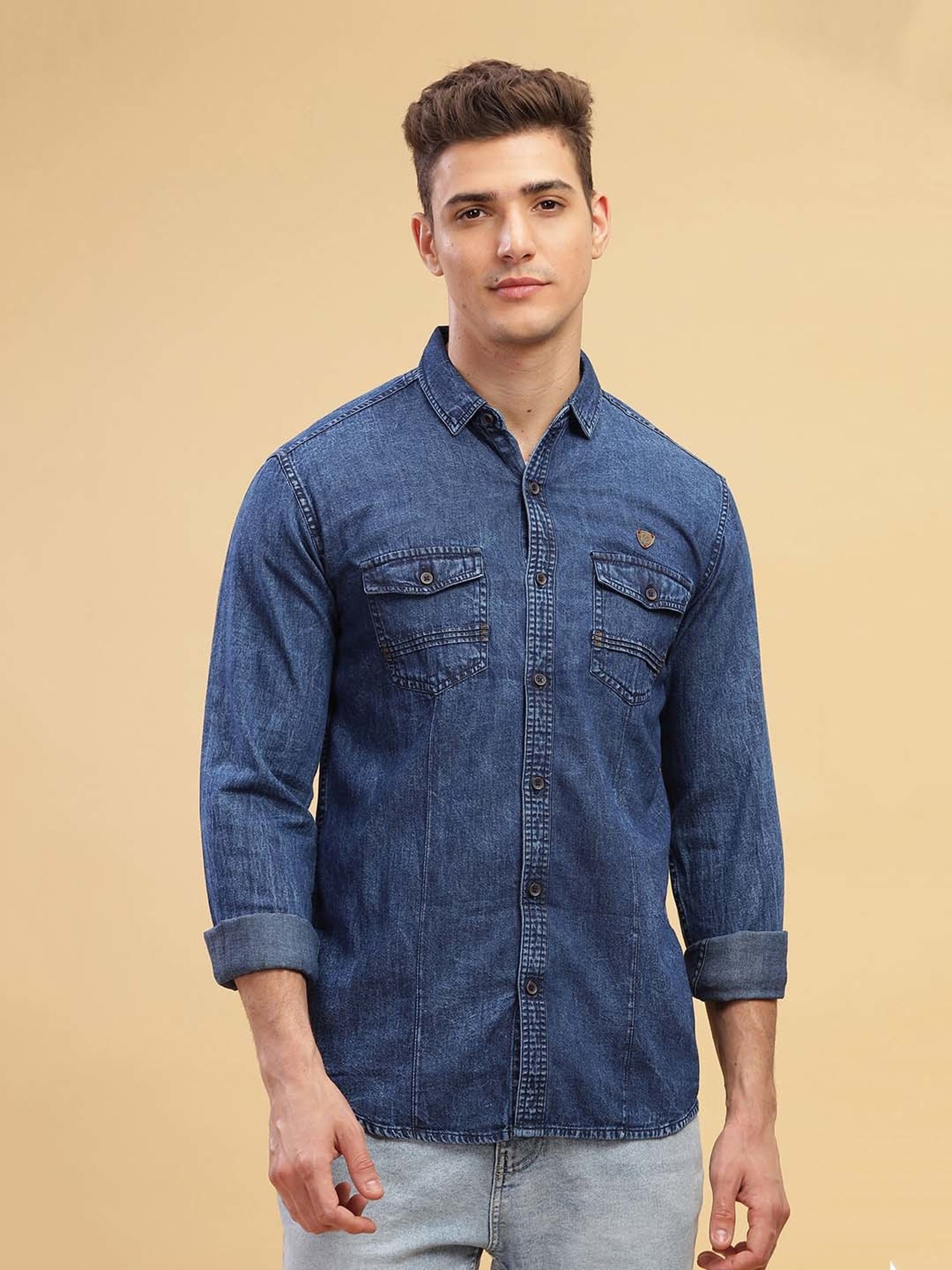 Knuth Marf shirt wrap denim pants blue S BOTTOMS | KNUTH MARF