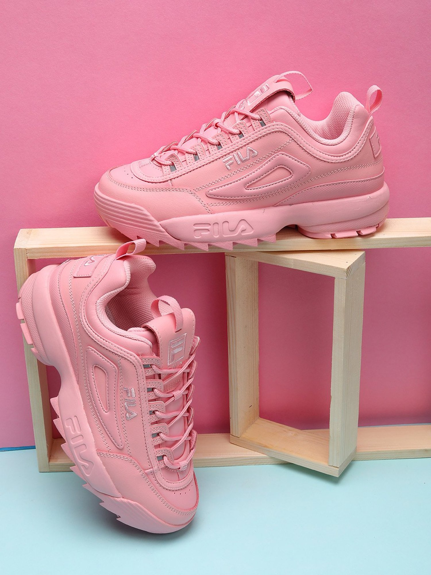 FILA★SLEEK TENDER 25★ロゴ★シャワサン★ピンク系 org.jpg