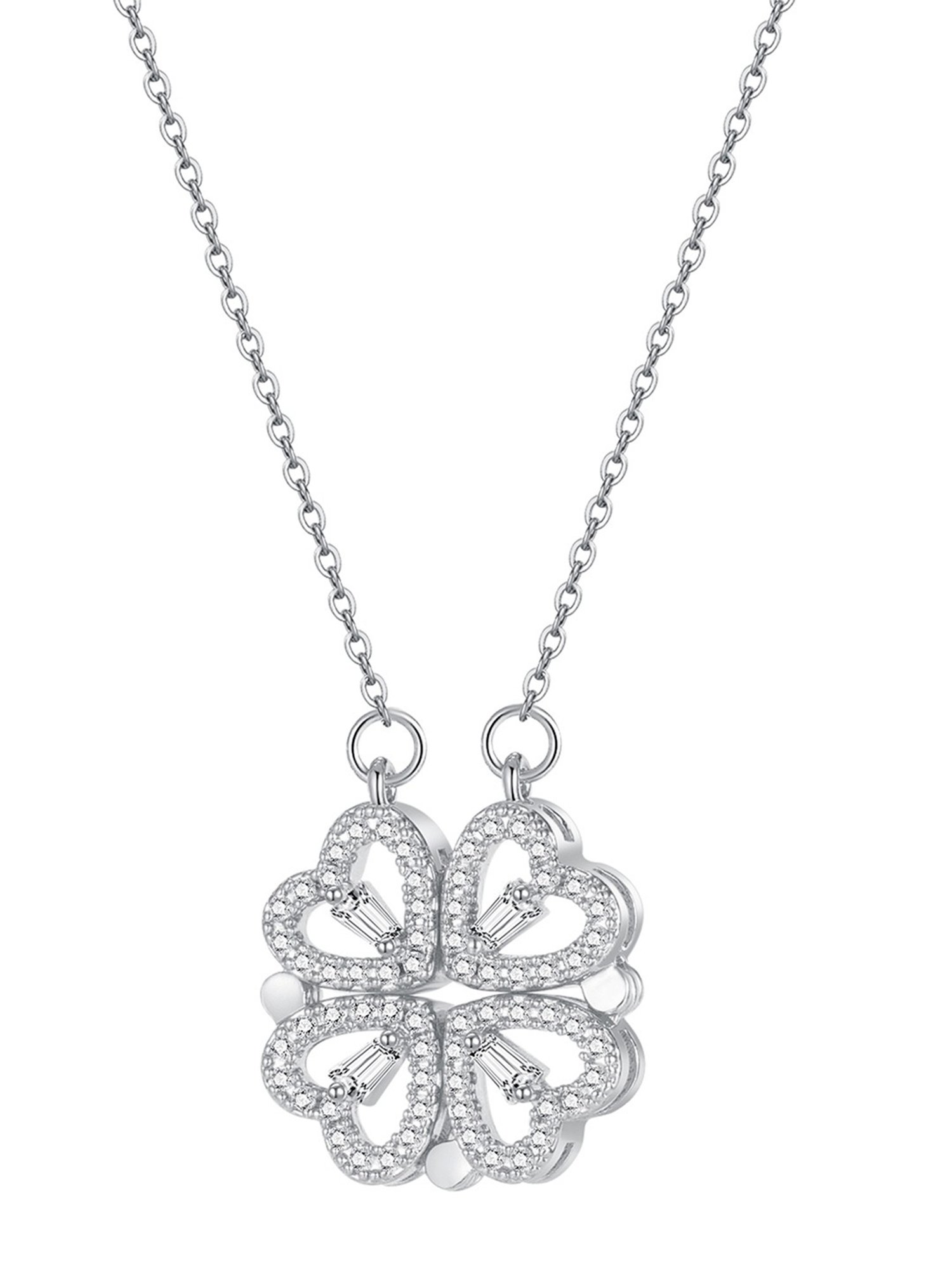 Buy Peora Flower Shape Pendant Necklace Chain Online At Best Price