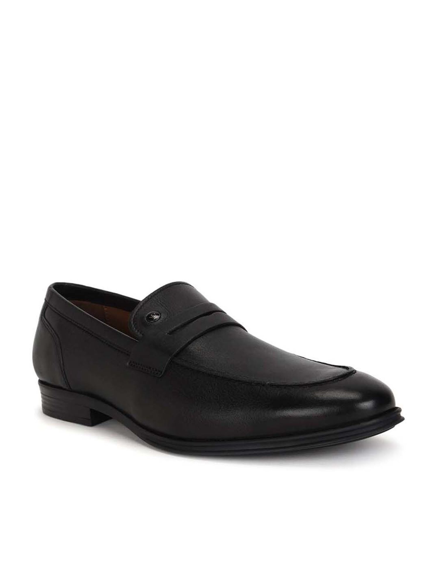 Louis Philippe Men s Black Formal Loafers