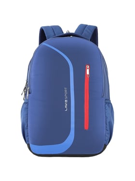 Buy Lavie Sport Zolt Navy Polyester Printed Laptop Backpack Online