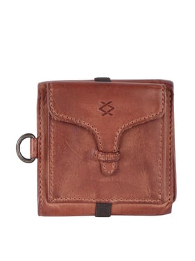 Buy KOMPANERO Nico Cognac Leather Solid Bi-Fold Wallet Online At
