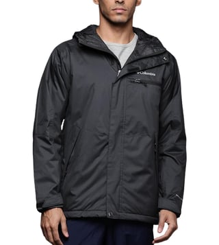 Buy Columbia Black Full Sleeves Polyester Hooded Jacket for Men's Online @  Tata CLiQ
