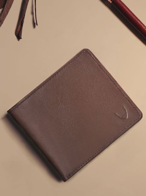Buy Hidesign California 030 Brown Solid RFID Bi-Fold Wallet For