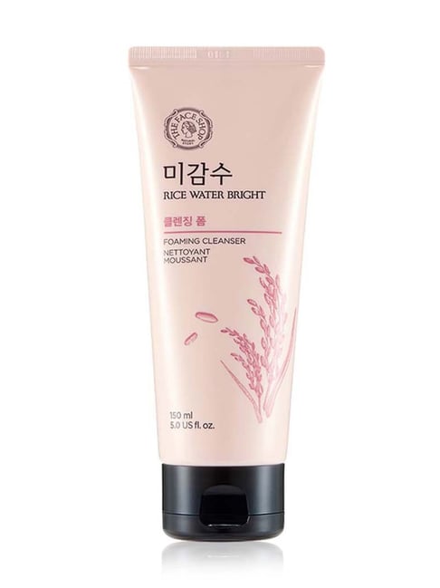 The Face Shop Rice Water Bright Foaming Cleanser for Glowing Skin - 150 ml