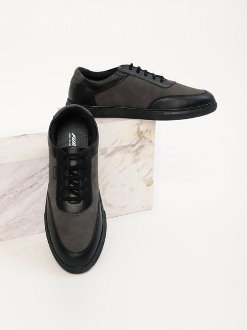 Furo By Red Chief Men's Black Casual Sneakers
