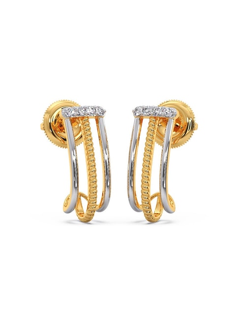 CANDERE - A KALYAN JEWELLERS COMPANY 18Kt (750) BIS Hallmark Yellow Gold  Dangle Earrings for Women : Amazon.in: Fashion