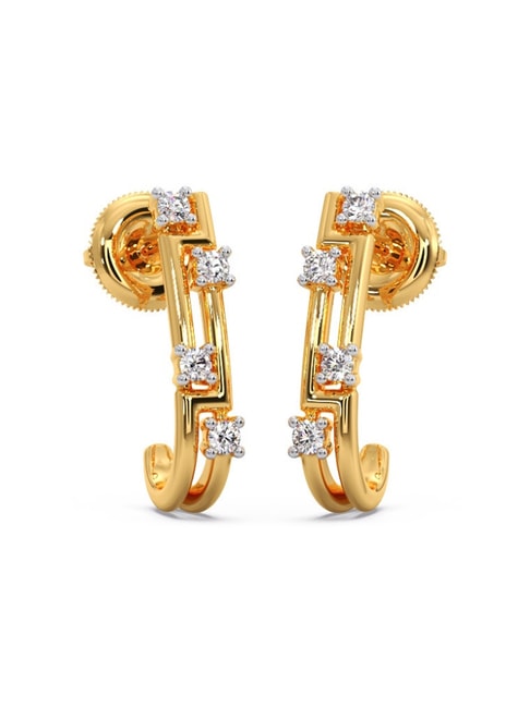 CANDERE - A KALYAN JEWELLERS COMPANY 14Kt (585) BIS Hallmark Rose Gold  Dangle Earrings for Women : Amazon.in: Jewellery