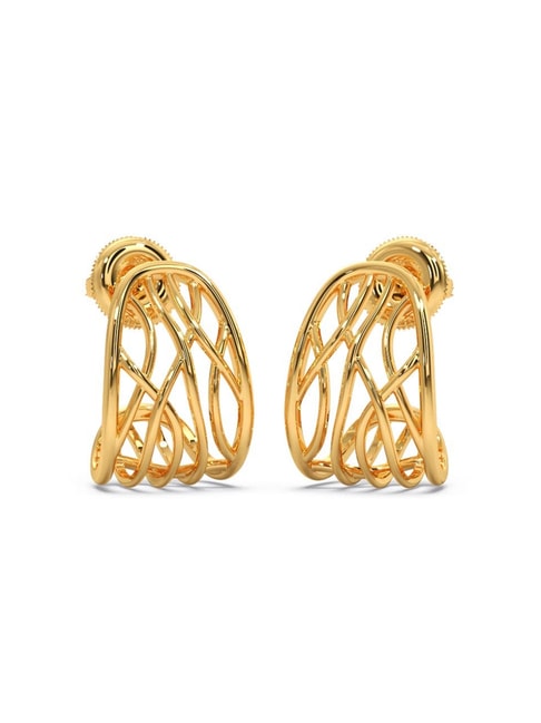 Candere by Kalyan Jewellers Gold jewellery : Buy Candere by Kalyan  Jewellers 18K BIS Hallmark Yellow Gold Earrings Online | Nykaa Fashion