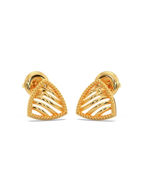 12 Karat Black Hills Gold Stud Earrings with Double Leaf Tri-color Gol –  Aurum Jewelers