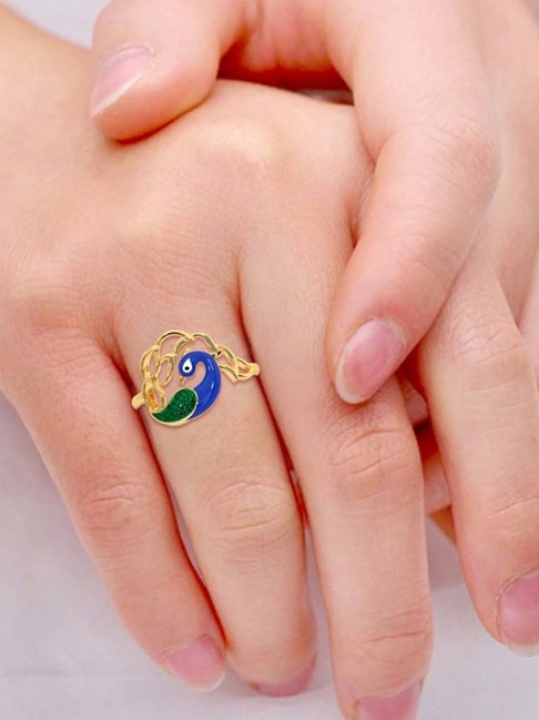 Buy Candere by Kalyan Jewellers 18k Yellow Gold Cocktail Ring