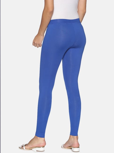 TWIN BIRDS Blue Ankle Length Leggings