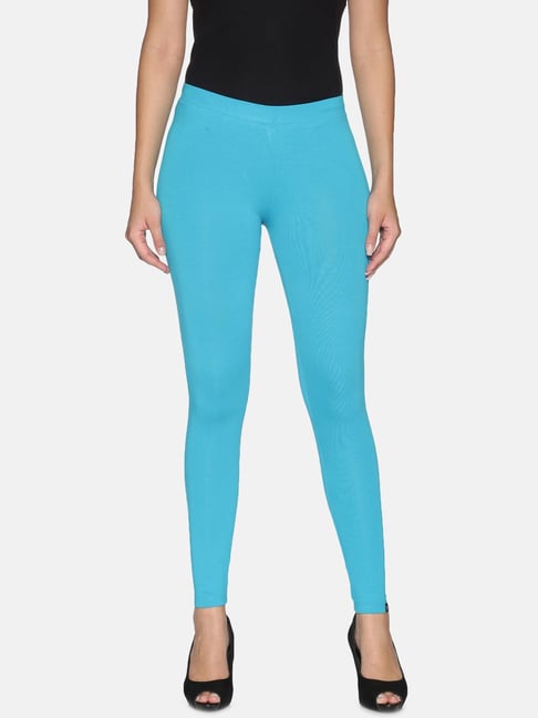 Buy TWIN BIRDS Blue Ankle Length Leggings for Women Online @ Tata CLiQ