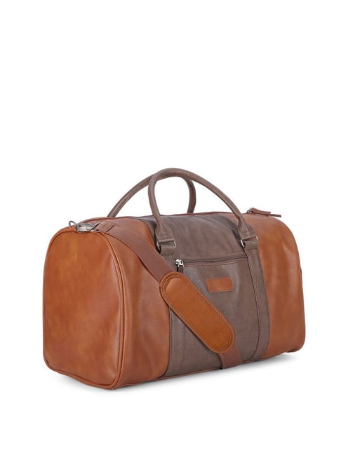 VIP Escape Brown Solid Polyester Duffle Bag