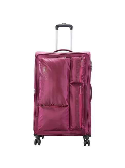 Buy VIP Adept Red Solid Soft Large Trolley Bag 32 cm Online At Best Price Tata CLiQ