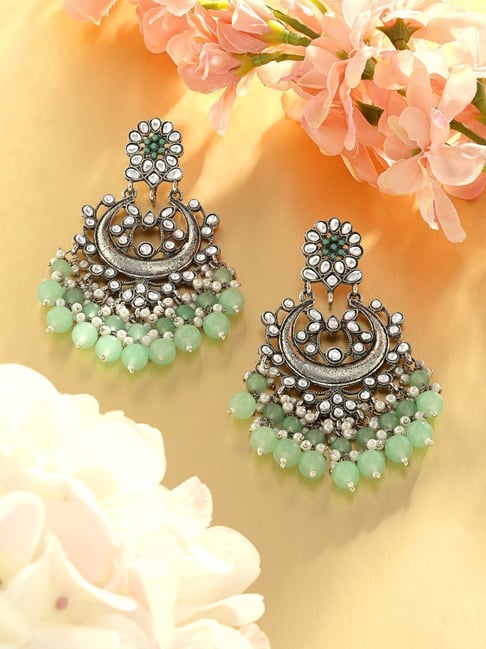Buy Bhavana Grand Kundan Chandbali Earrings | Tarinika