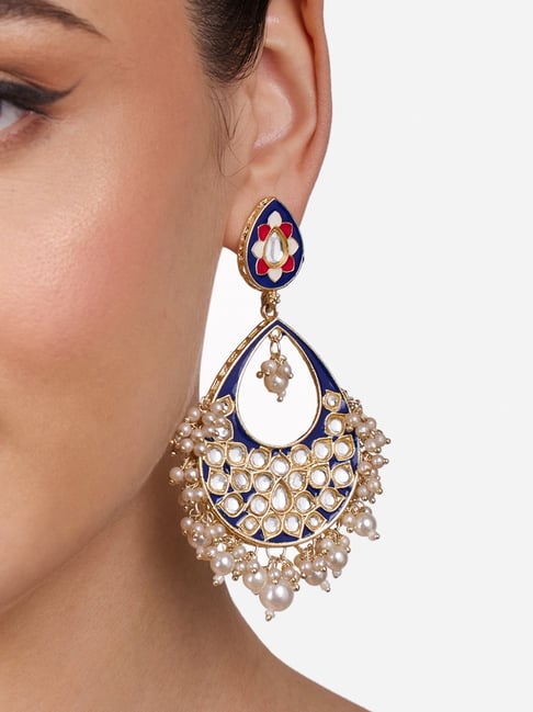 Buy Traditional Gold Design Daily Wear Plain Gold Plated Earrings for Women