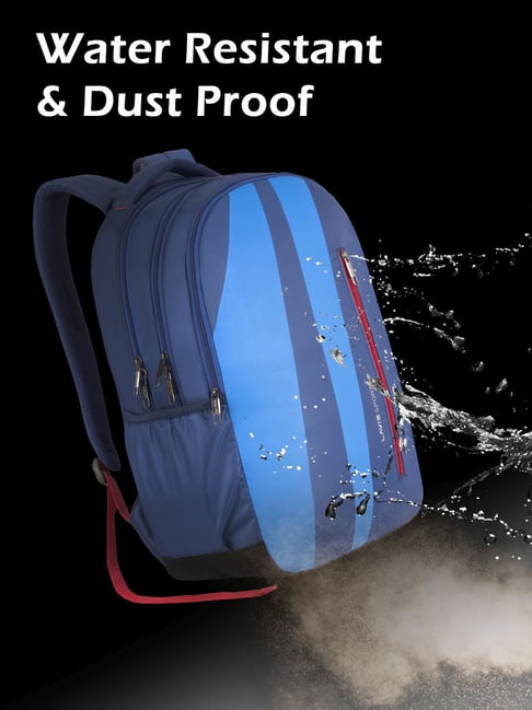 Buy Lavie Sport Zolt Navy Polyester Printed Laptop Backpack Online