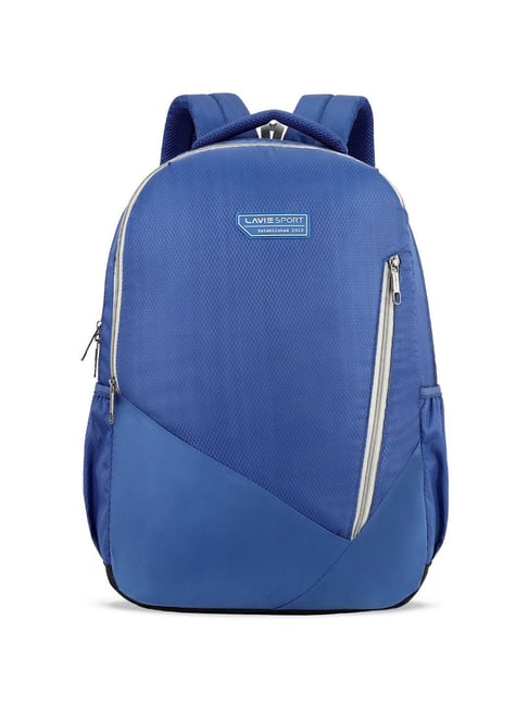 Buy Lavie Sport Lozenge Pro Navy Polyester Solid Laptop Backpack Online At Best Price Tata CLiQ