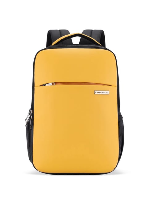 Lavie Sport Prodigy 22L Laptop Unisex Backpack For Men & Women Backpack for Girls & Boys (Yellow)-picture-36
