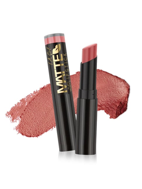L.A. Girl Matte Flat Velvet Lipstick Hush - 3 gm-picture-42