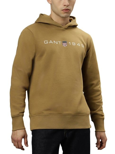 GANT Solid Hooded Regular Fit Sweatshirt-picture-12