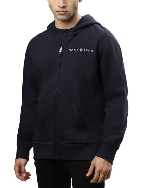 GANT Solid Hooded Regular Fit Sweatshirt
