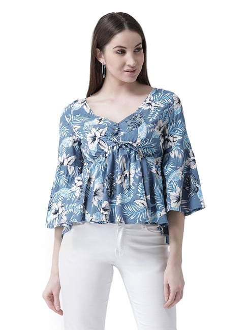 Buy Blue Tops for Women by Kassually Online