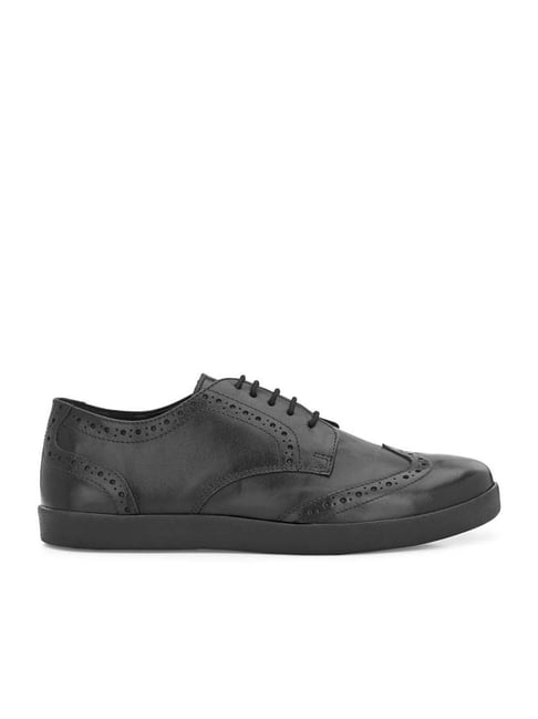 Carlo Romano Men's Black Brogue Shoes-picture-17