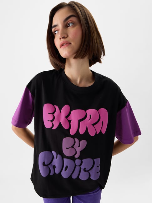 Printed Tshirt Pink Shirt With Black Writing GAP KIDS GRAPHIC T