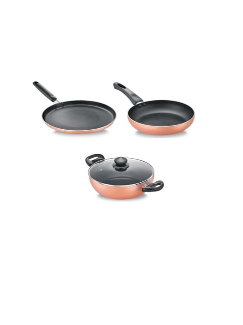 Prestige Pink Coppper Omega Vista Cookware Set - Set of 3