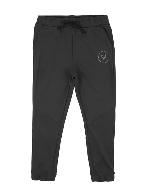 Allen Solly Junior Black Solid Trackpants-picture-21