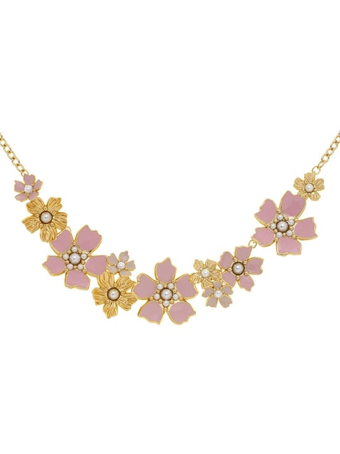 Buy Multi Color Flower Statement Necklace by And Also Online at Aza  Fashions.