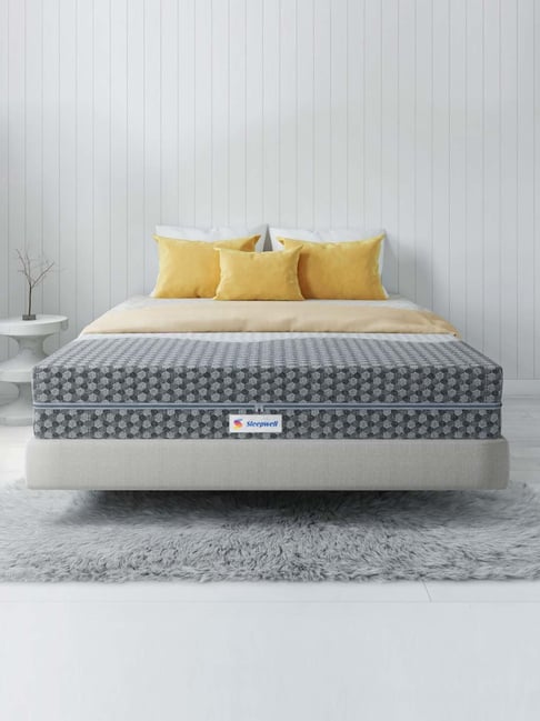 Sleepwell Ortho Pro Spring Mattress Euro Top Finish Impression Memory Foam King Size Mattress
