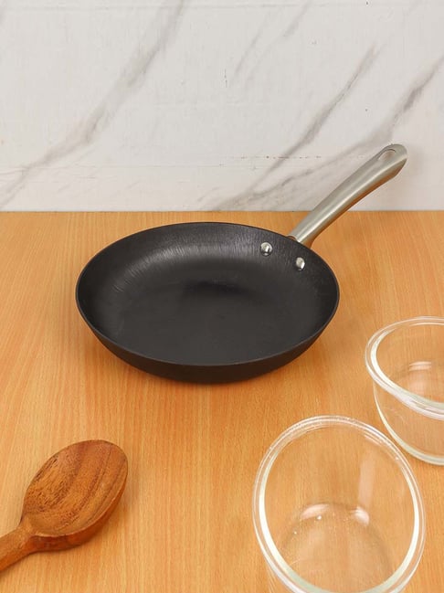 Femora Black Cast Iron Non Toxic And Coating Free Cookware - Set of 2