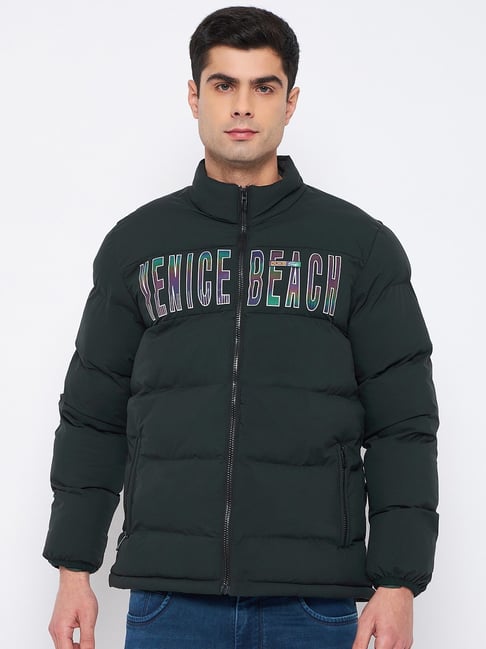 Duke Dark Olive Regular Fit Quilted Jacket-picture-20