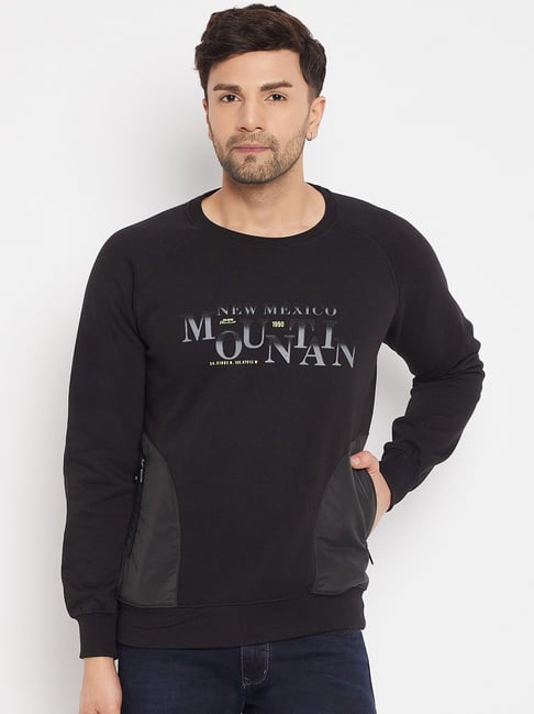 Duke Black Regular Fit Printed Sweatshirt-image-20