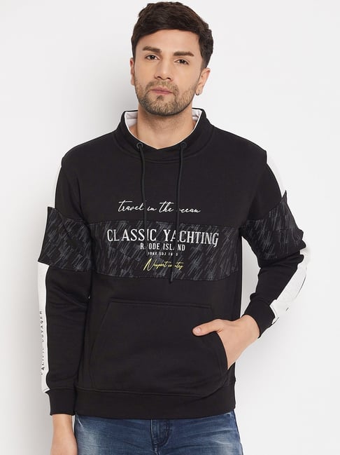 Duke Black Regular Fit Printed Sweatshirt-image-18