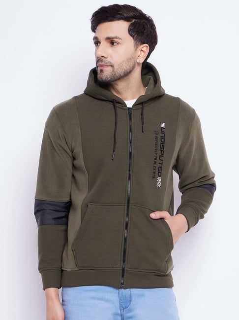 Duke Olive Regular Fit Hooded Sweatshirt-picture-38