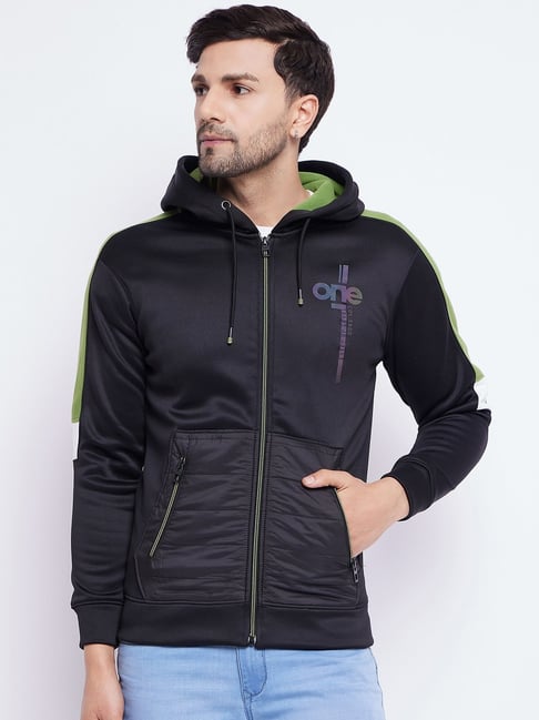 Duke Black Regular Fit Hooded Sweatshirt-image-22