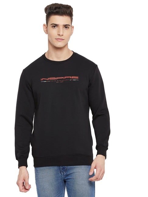 Buy Duke Black Regular Fit Sweatshirt for Mens Online Tata CLiQ