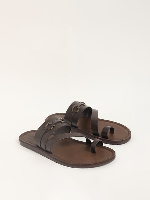 Buy LUNA BLU by Westside Brown Heel Sandals for Online @ Tata CLiQ