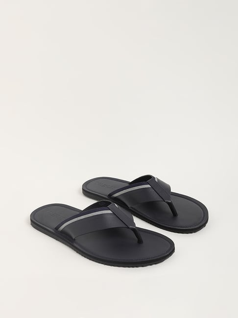 Buy LUNA BLU Black Suede-Leather Comfort Sandals from Westside