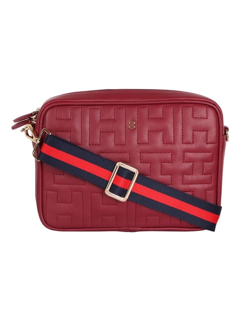Horra Red Quilted Small Cross Body Bag